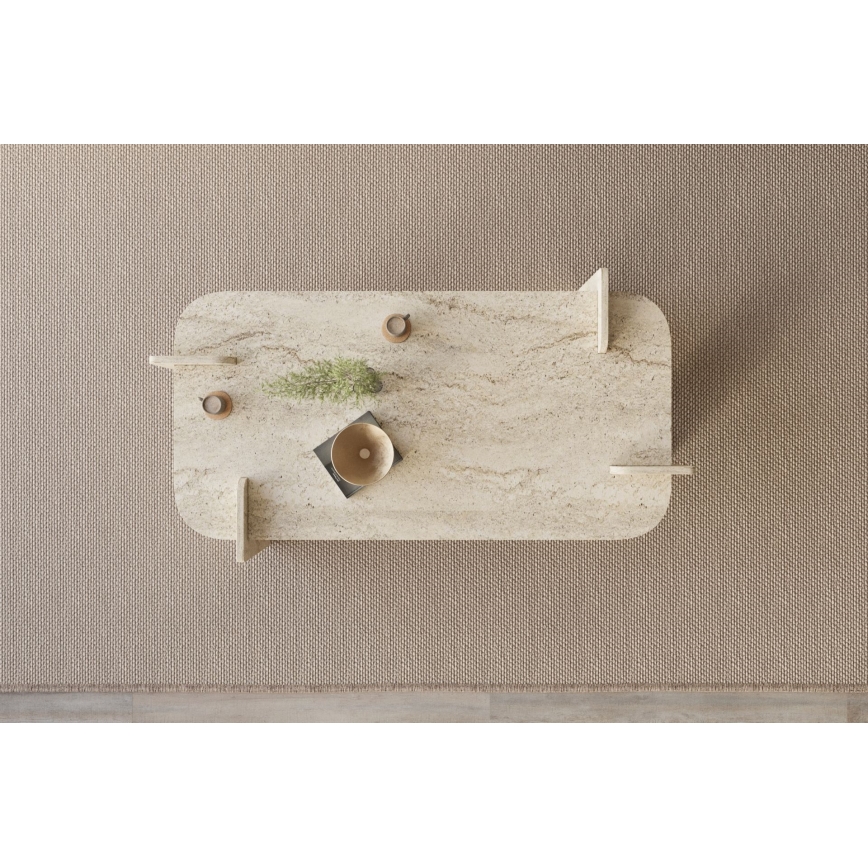 Tavolino da salotto PURO 120x60 cm beige
