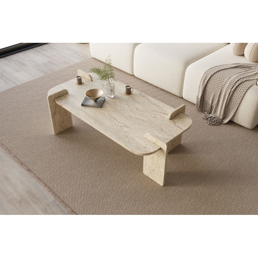 Tavolino da salotto PURO 120x60 cm beige