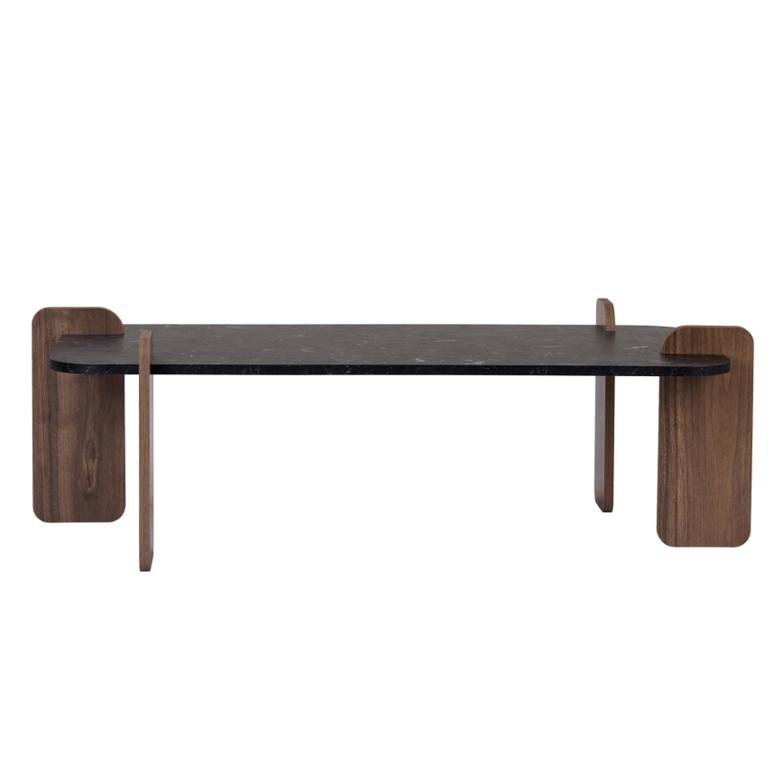Tavolino da salotto PURO 120x60 cm noce/nero