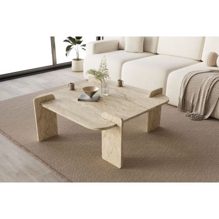 Tavolino da salotto PURO 90x90 cm, beige