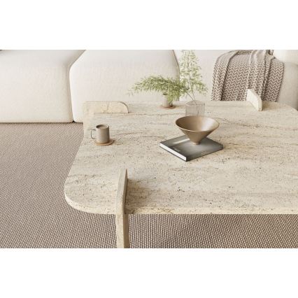 Tavolino da salotto PURO 90x90 cm, beige