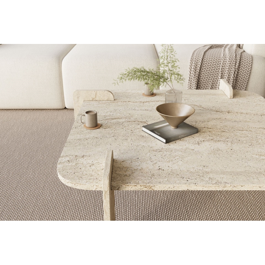 Tavolino da salotto PURO 90x90 cm, beige