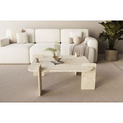 Tavolino da salotto PURO 90x90 cm, beige