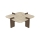 Tavolino da salotto PURO 90x90 cm beige/noce
