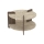Tavolino da salotto PURO Ø 70 cm beige/noce