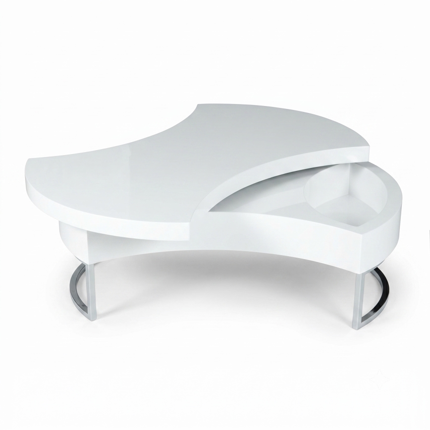 Tavolino da salotto REPOS 115x80 cm bianco
