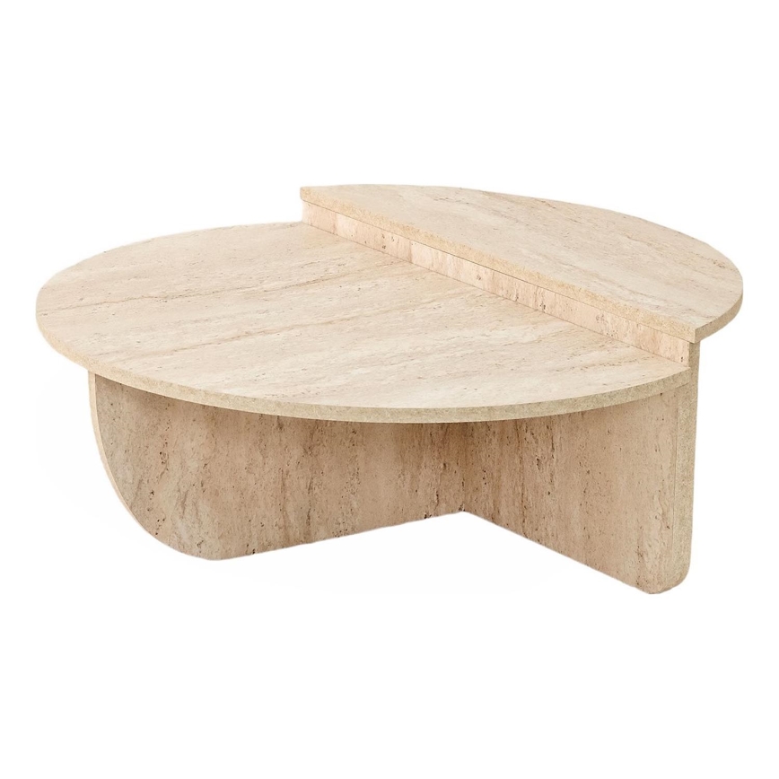 Tavolino da salotto REST, finitura effetto marmo beige