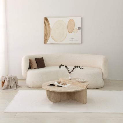 Tavolino da salotto REST, finitura effetto marmo beige