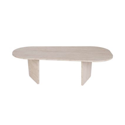 Tavolino da salotto ROND 130x65 cm beige