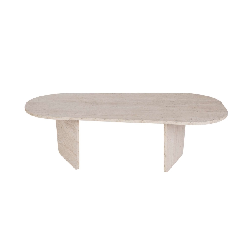 Tavolino da salotto ROND 130x65 cm beige