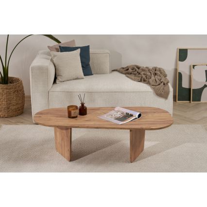 Tavolino da salotto ROND 130x65 cm in pino