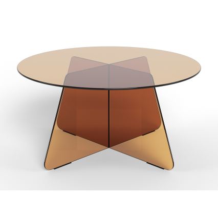 Tavolino da salotto SANOS 80 cm, marrone fumé