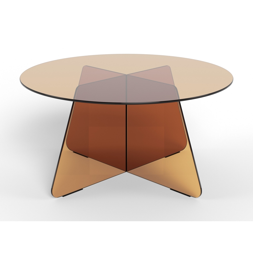 Tavolino da salotto SANOS 80 cm, marrone fumé