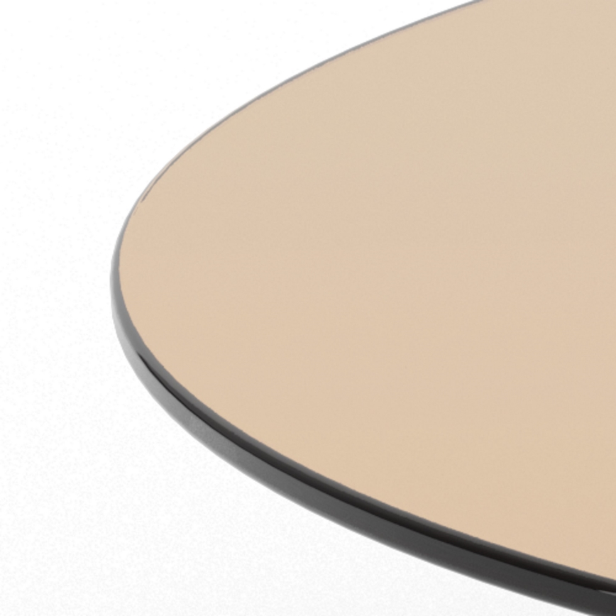 Tavolino da salotto SANOS 80 cm, marrone fumé