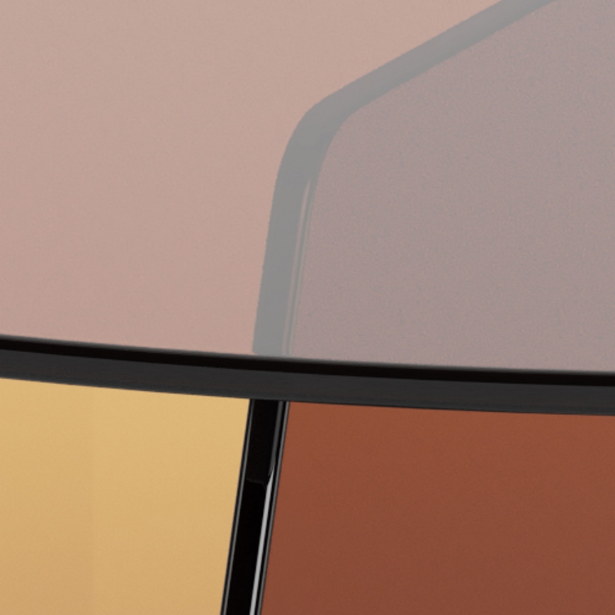 Tavolino da salotto SANOS 80 cm, marrone fumé