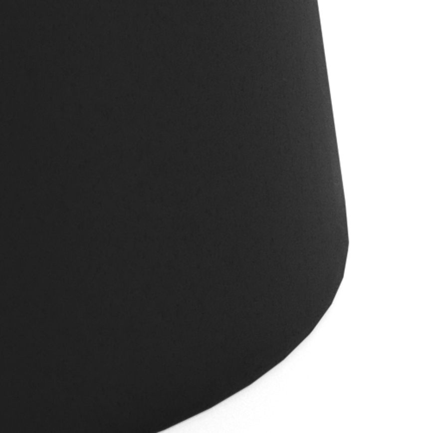 Tavolino da salotto SANTORINI Ø 45 cm, bianco/nero, piano in ceramica