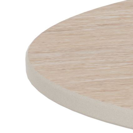 Tavolino da salotto SANTORINI Ø 70 cm beige/grigio/ceramica