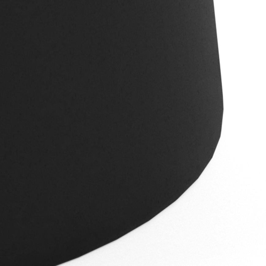 Tavolino da salotto SANTORINI Ø 70 cm bianco/nero, piano in ceramica