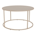 Tavolino da salotto SARON, diametro 80 cm, grigio