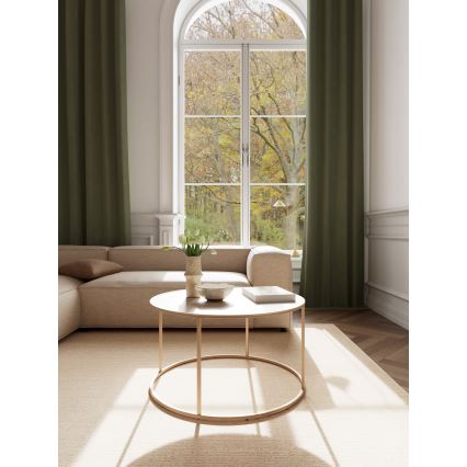 Tavolino da salotto SARON, diametro 80 cm, grigio