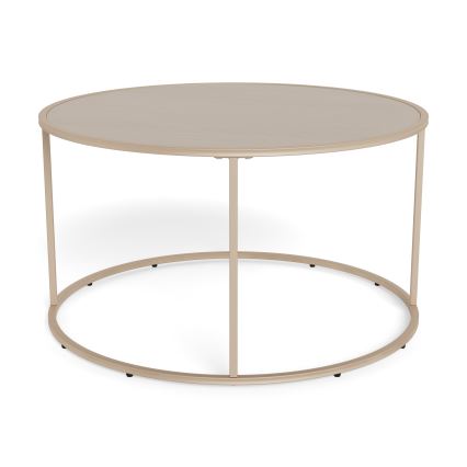 Tavolino da salotto SARON, diametro 80 cm, grigio
