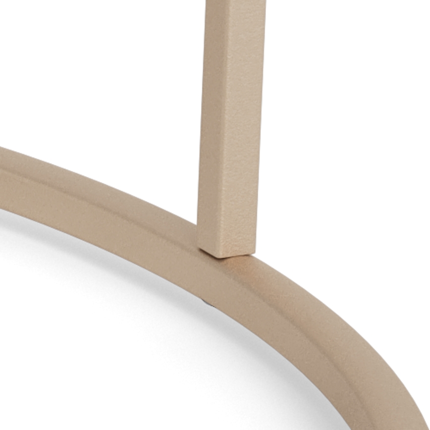 Tavolino da salotto SARON, diametro 80 cm, grigio