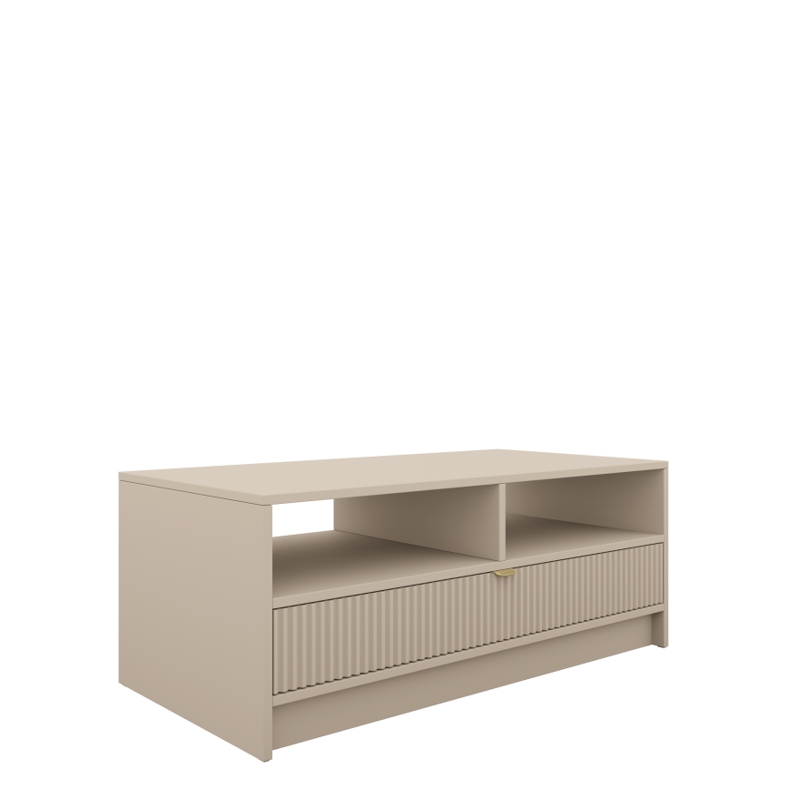 Tavolino da salotto TIRENO 100x40 cm beige