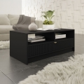 Tavolino da salotto TIRENO 40x100 cm nero