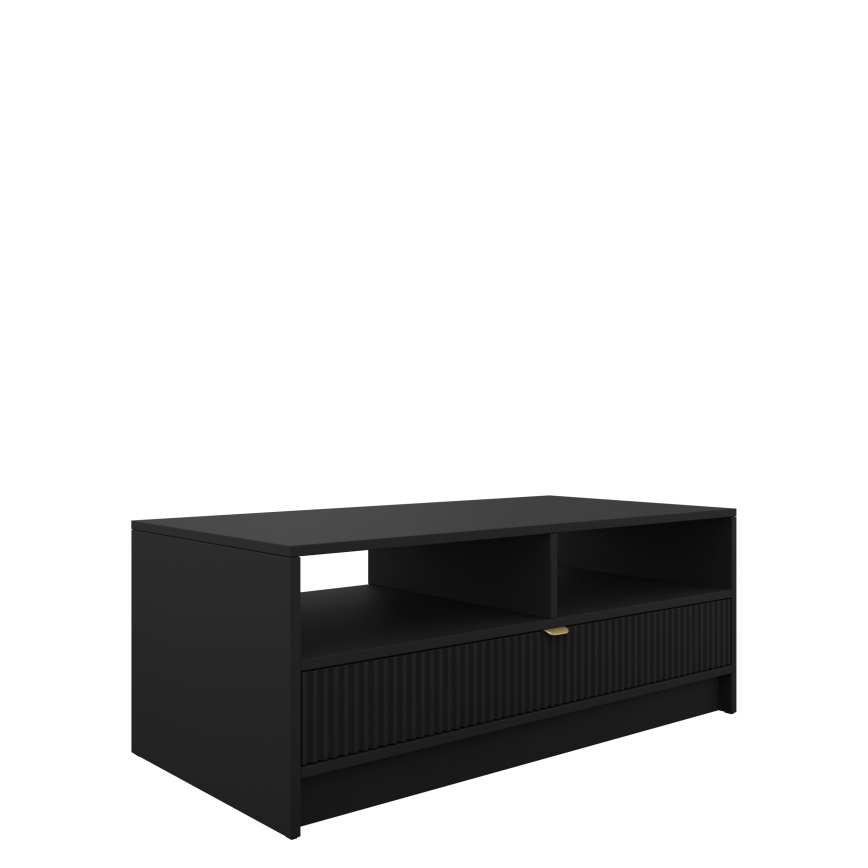 Tavolino da salotto TIRENO 40x100 cm nero