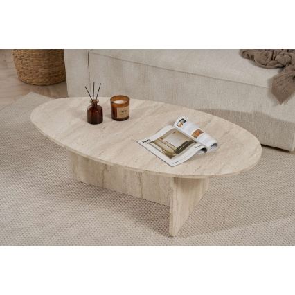 Tavolino da salotto VARUM 120x65 cm beige
