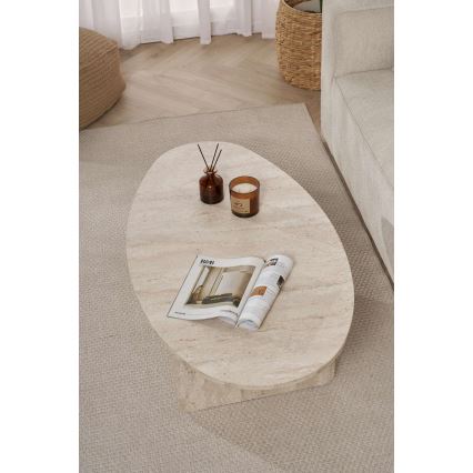 Tavolino da salotto VARUM 120x65 cm beige