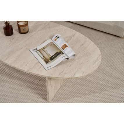 Tavolino da salotto VARUM 120x65 cm beige