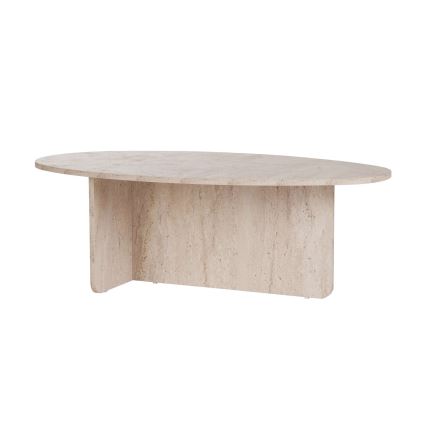 Tavolino da salotto VARUM 120x65 cm beige