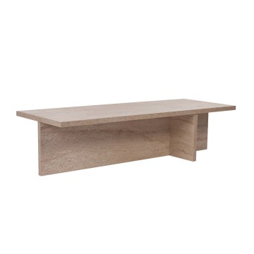 Tavolino da salotto VERUM 120x45 cm beige