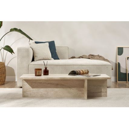 Tavolino da salotto VERUM 120x45 cm beige