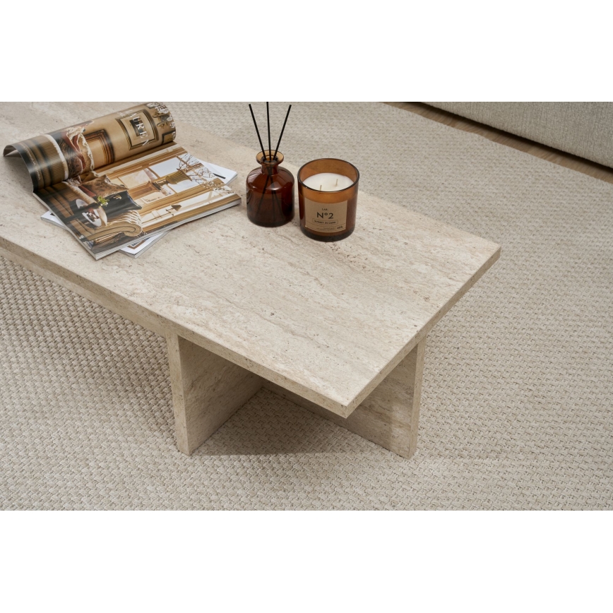 Tavolino da salotto VERUM 120x45 cm beige