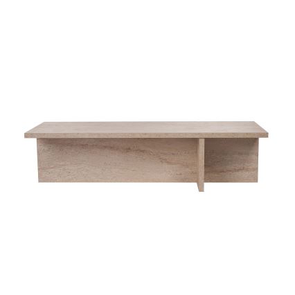 Tavolino da salotto VERUM 120x45 cm beige