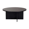 Tavolino da salotto VERUM Ø 90 cm nero