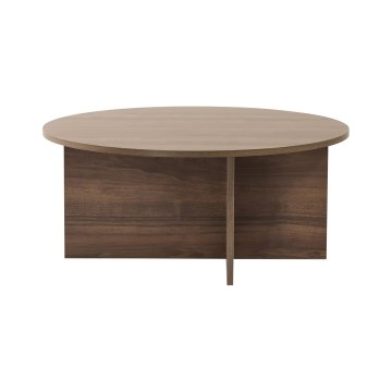 Tavolino da salotto VERUM Ø 90 cm, noce