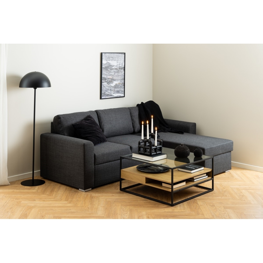 Tavolino da salotto ZEIN rovere/nero