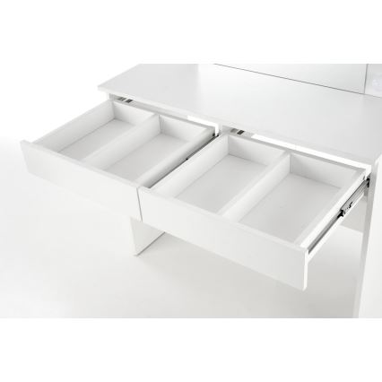 Tavolino da toilette con illuminazione LED HOLLYWOOD 140x94 cm bianco