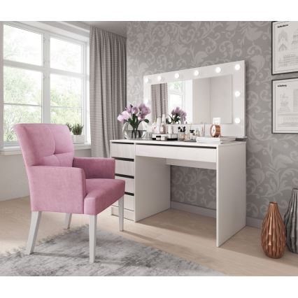 Tavolino da toilette DAGUN bianco