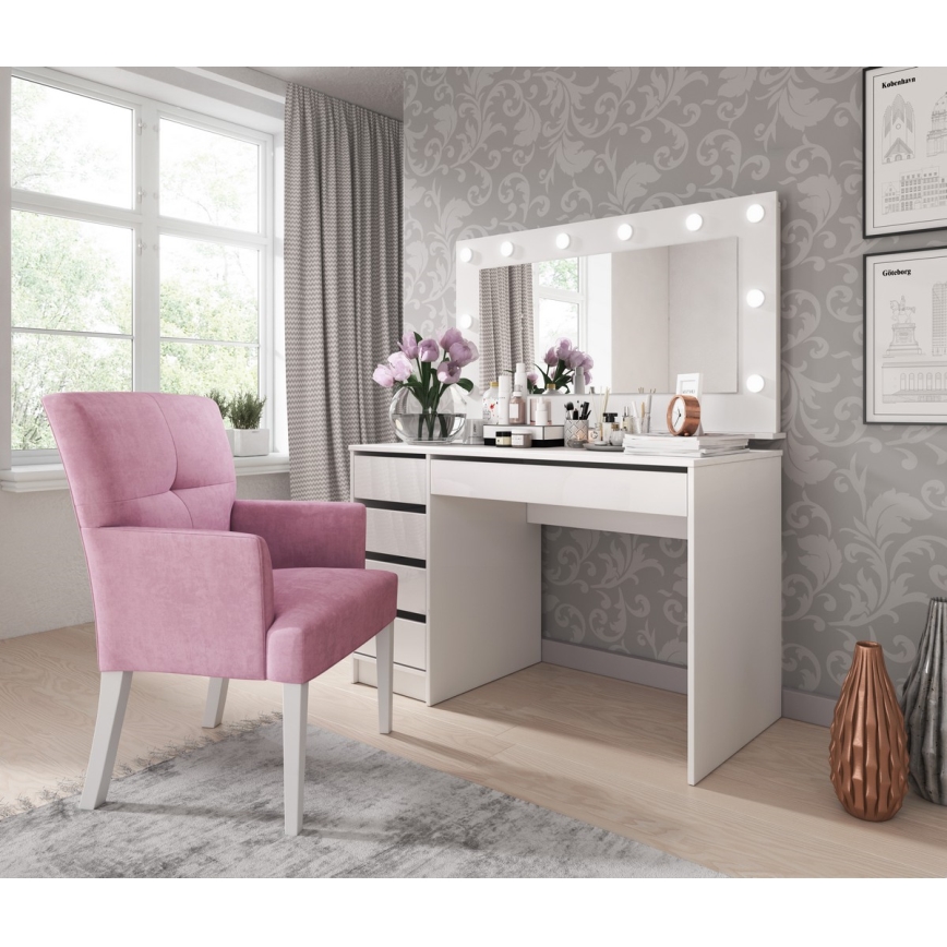 Tavolino da toilette DAGUN bianco
