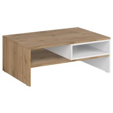 Tavolino DAMINO 35,5x90 cm marrone/bianco