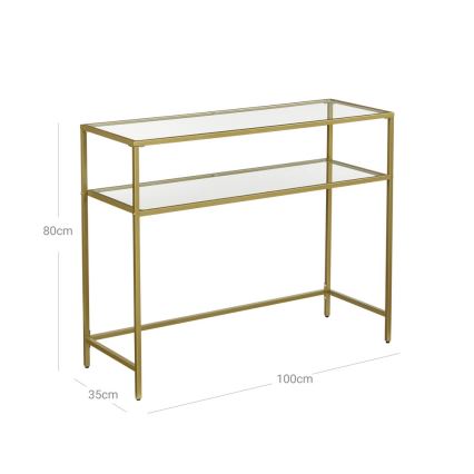 Tavolino d'appoggio CIREL oro