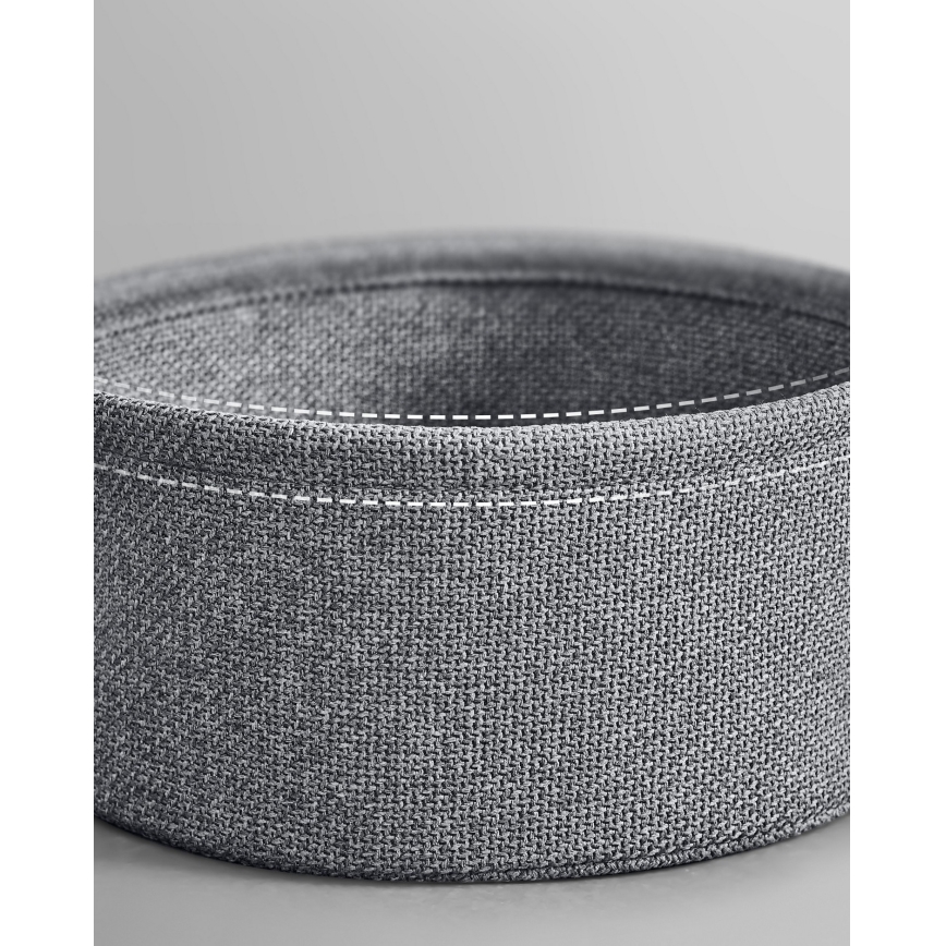 Tavolino d'appoggio con prese integrate e porte USB NOIRA 45 cm grigio/nero
