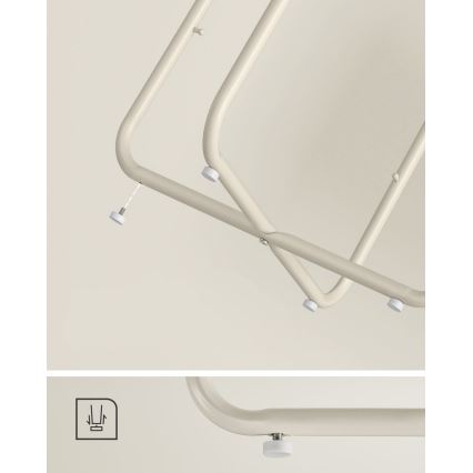 Tavolino d'appoggio NOIRA crema/bianco