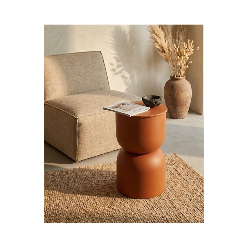 Tavolino d'appoggio PETIT, diametro 31 cm, arancione