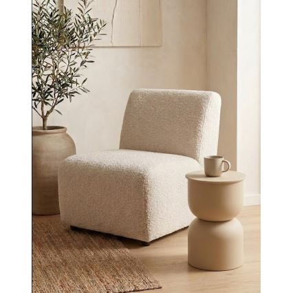 Tavolino d'appoggio PETIT Ø 31 cm beige