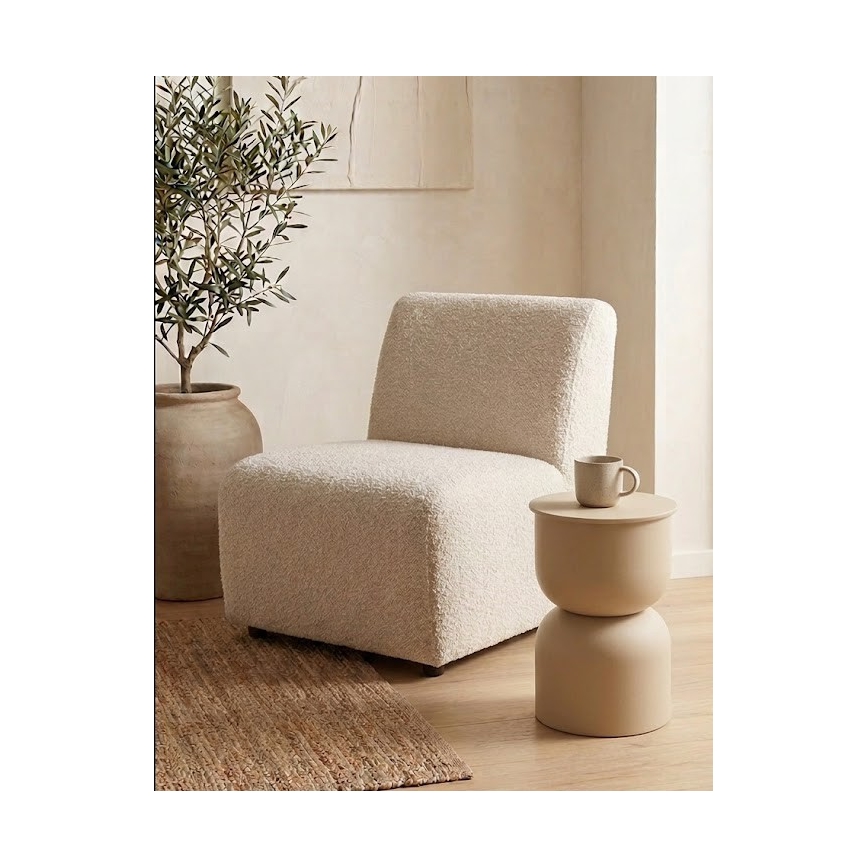 Tavolino d'appoggio PETIT Ø 31 cm beige